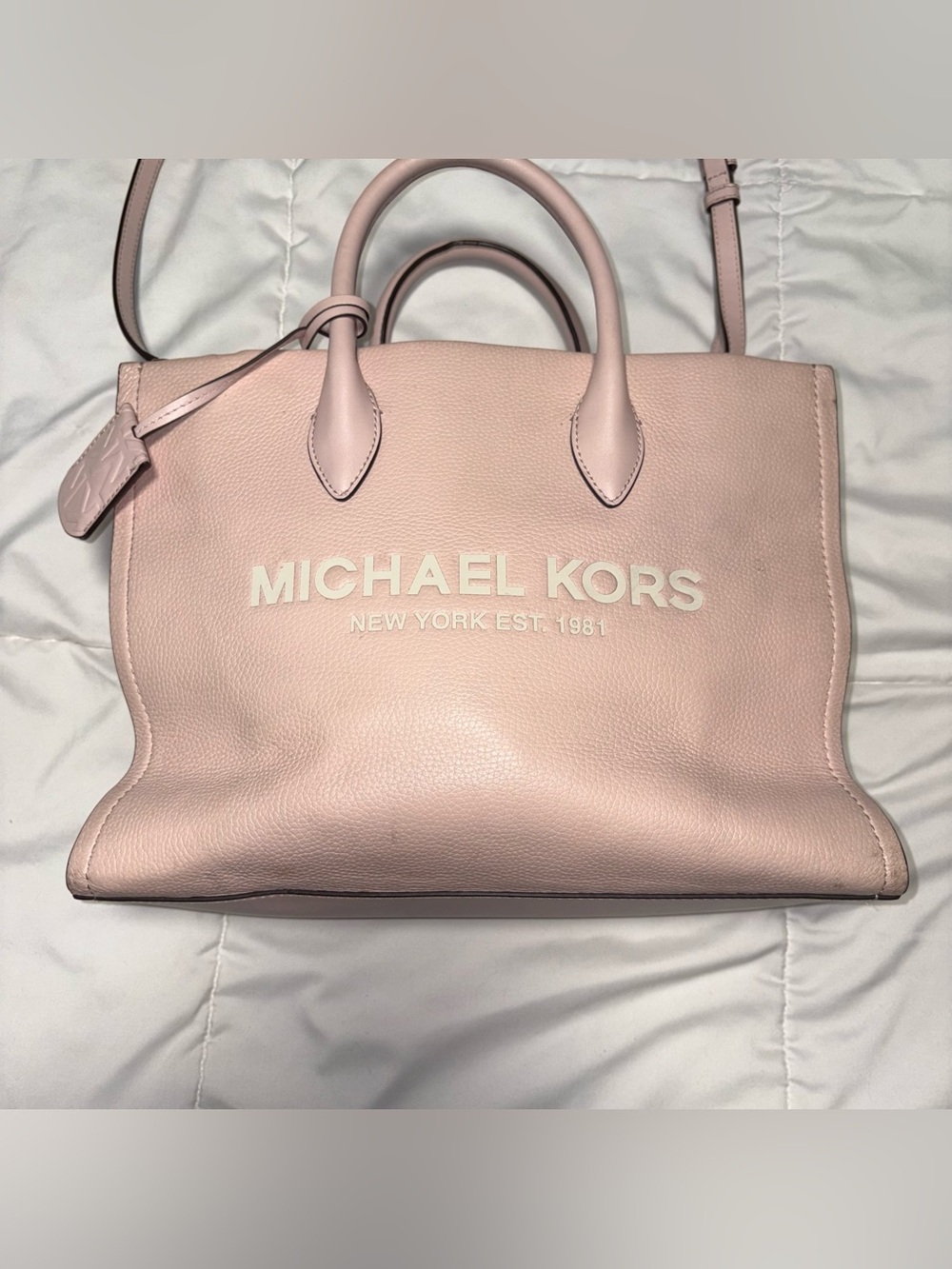 Michael Kors Mirella medium leather tote crossbody and wallet Pink - Picture 2 of 13